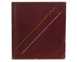 222
A large group of California Plein Air auction catalogs including the 1977 LACMA auction
Circa 1977-2019
Comprising:
Sotheby Parke Burnet, Los Angeles, CA, "An Auction of Property De-accessioned by the Los Angeles County Museum of Art to Benefit New Acquisitions," November 7-9, 1977
Softcover book
Together with a large group of auction catalogues and pamphlets from Christie's, Bonhams, Butterfields, and John Moran Auctioneers spanning the 1980s through the 2010s, most featuring collections of California, Western, or American Plein Air fine art
Three file boxes, approximately 200 pieces
LACMA: 9.25" H x 8.75" W x 0.5" D
Estimate: $300 - $500
