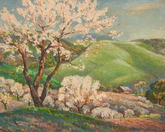 90
Cornelis Botke
(1887-1954)
Farm in a rolling hills landscape
Oil on board
Signed lower right: Cornelis Botke
16" H x 20" W
Estimate: $2,000 - $3,000