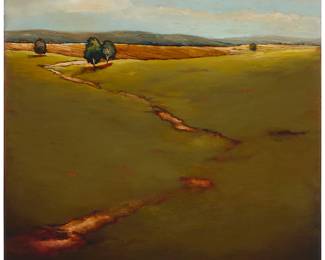 215
Karen Moore
(b. 20th century)
"Wondering Shades I"
Oil on canvas
Signed lower right: K. Moore; titled by repute
49.5" H x 40.5" W
Estimate: $2,000 - $3,000