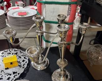 Silver Plate Candelabras