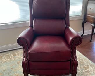 C52 - $1,200. Bradington Young Leather Recliner. Leather is in great condition! Measures 35" x 35" x 46" tall. 