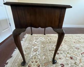 C64 - $500. Henkel-Harris Virginia Galleries Queen Anne Style Desk. Measures 42" wide x 20.5" deep x 30.25" tall. Very good condition. The biggest issue I notice is duct tape reside on the back. 