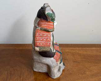 C91 - $65. Japanese Clay Emperor. Measures 7.5" wide x 11" tall. 