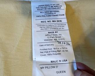 C12. $85. My Pillow Queen Mattress Topper. Clean - barely used. 