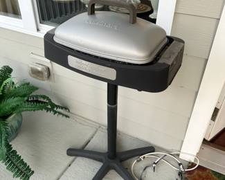 C110 - $50. Cuisinart Electric Grill on stand. 