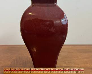 C85 - $25. Decorative Pottery Vase. Measures 11" tall. 