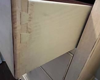 C14 - $150. PAIR of Stanley Nightstands. Measures 24" wide x 18" deep x 31" tall. All drawers slide - they look brand new!