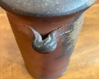 C82 - $50. Vintage Bizen Pottery. Measures 9.5" tall. 