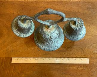 C121 - $125. Bronze Triple Bell. 