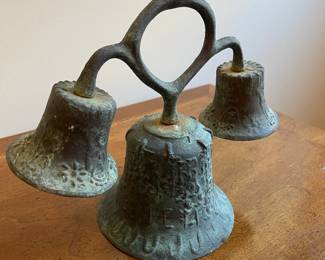 C121 - $125. Bronze Triple Bell. 