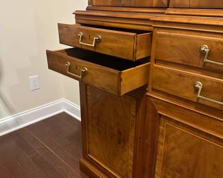 C1 - $2,500. Drexel Heritage Limited Edition Heirloom Federal Style Breakfront China Cabinet. #71/275. Heritage Heirloom Secretary Bookcase. If you're looking for a breakfront for a statement piece this is IT! Absolutely *amazing* condition! Heritage Heirloom Secretary Bookcase. Measures 78" wide x 15" deep x 89" tall. 