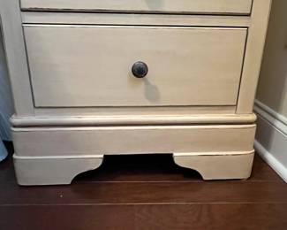 C14 - $150. PAIR of Stanley Nightstands. Measures 24" wide x 18" deep x 31" tall. All drawers slide - they look brand new!