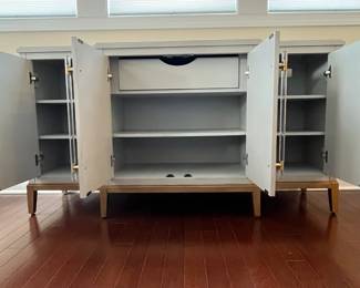 C72 - $450. Bassett Mirror Company. "Perrine Server" Measures 67.5" x 19" deep x 37" tall.  Excellent Condition!