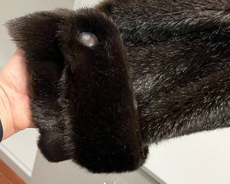 C63 - $250. Tyber by St. John. Made in France. Size Small. FAUX Fur Jacket. Excellent Condition - like new!