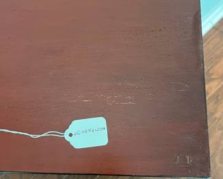 C49 - $150. Small 4 door Asian Cabinet. Lacquered Finish black & red. Measures 21" wide x 12.75" deep x 27.5" tall. 