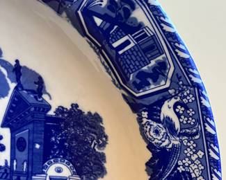 C43 - $125. LARGE 18" Diameter. 20th Century Victoria Ware Ironstone Chinoiserie. No issues noted!