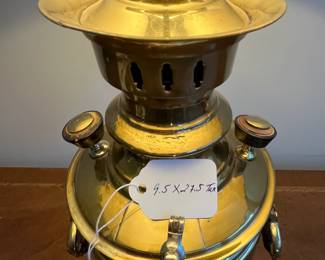 C27 - $100. Russian Samovar Lamp. Measures 9.75" wide x 27.5" tall. 