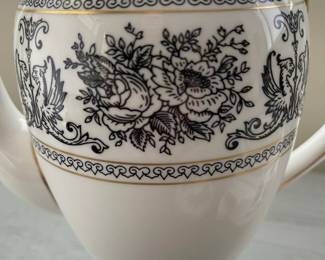 C2 - $1350. Wedgwood Black Columbia. Priced as a SET. If the set doesn't sell complete by Saturday we may break it up. You're welcome to send your interest list to us and offers and if we do split the set we will contact you. 