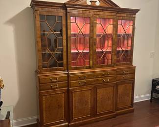 C1 - $2,500. Drexel Heritage Limited Edition Heirloom Federal Style Breakfront China Cabinet. #71/275. Heritage Heirloom Secretary Bookcase. If you're looking for a breakfront for a statement piece this is IT! Absolutely *amazing* condition! Heritage Heirloom Secretary Bookcase. Measures 78" wide x 15" deep x 89" tall. 