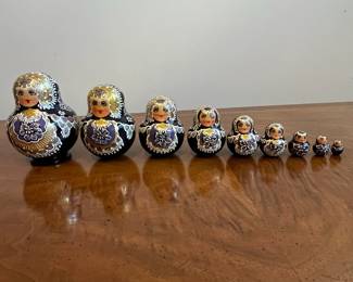 C20 - $60. Handpainted Russian Matryoska Nesting Dolls. 