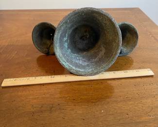 C121 - $125. Bronze Triple Bell. 