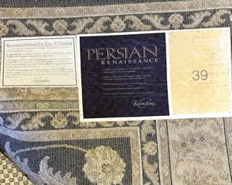 C104 - $250. Karastan Rug. "Persian Renaissance". Measures 63" x 91". 