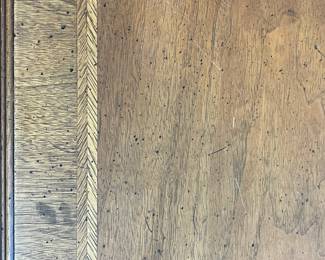 C3 - $500. Henredon Desk. Measures 49" x 26" x 30.5" tall. Very good vintage condition. All drawers slide. No big scratches or dents. Back is finished and beautiful and can face out. 