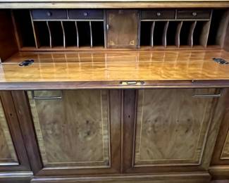 C1 - $2,500. Drexel Heritage Limited Edition Heirloom Federal Style Breakfront China Cabinet. #71/275. Heritage Heirloom Secretary Bookcase. If you're looking for a breakfront for a statement piece this is IT! Absolutely *amazing* condition! Heritage Heirloom Secretary Bookcase. Measures 78" wide x 15" deep x 89" tall. 