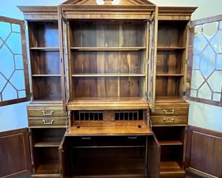 C1 - $2,500. Drexel Heritage Limited Edition Heirloom Federal Style Breakfront China Cabinet. #71/275. Heritage Heirloom Secretary Bookcase. If you're looking for a breakfront for a statement piece this is IT! Absolutely *amazing* condition! Heritage Heirloom Secretary Bookcase. Measures 78" wide x 15" deep x 89" tall. 