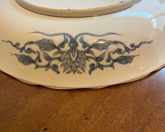 C58 - $180. Vintage Chinese Porcelain Hand-Painted Bowl. Measures 14.25" diameter. 