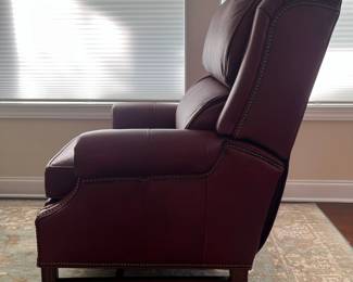 C52 - $1,200. Bradington Young Leather Recliner. Leather is in great condition! Measures 35" x 35" x 46" tall. 