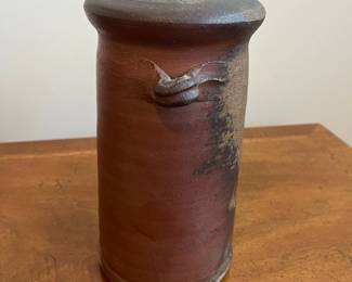 C82 - $50. Vintage Bizen Pottery. Measures 9.5" tall. 