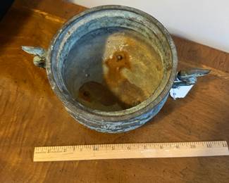 C126 - $50. Bronze ware footed bowl. 