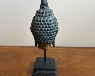 C38 - $40. Wood Buddha Sculpture. Measures 17" tall. 