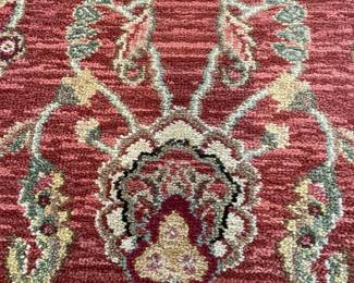 C95 - $125. Karastan Ashara "Agra". Wool Throw Rug. Measures 30" x 48". 