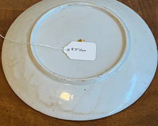 C61 - $40. 1960s Meji Japanese Igezara Platter. Measures 9.75" diameter.