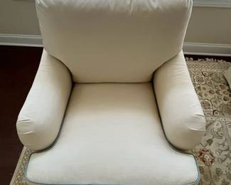 C65 - $1,000 - PAIR of Pearson Furniture Down Blend Chairs. I believe they are the "Guthery" Style Chairs from Hickory Chair Upholstery Collection.  Each measures 35" wide x 35" deep x 33" tall. Used mostly just for looks - these are in EXCELLENT condition. No issues noted. 