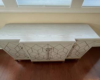 C72 - $450. Bassett Mirror Company. "Perrine Server" Measures 67.5" x 19" deep x 37" tall.  Excellent Condition!