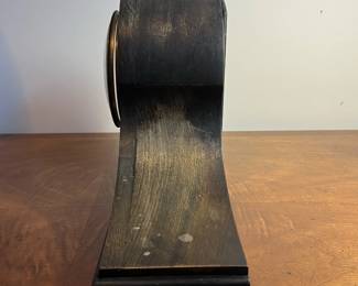 C26 - $60. Beautiful Mantle Clock. Tambour No. 70. Manufactured by the New Haven Clock Co. Measures 20" x 4.5" x 9.5" tall. No key included but it is ticking and chiming!