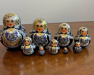 C20 - $60. Handpainted Russian Matryoska Nesting Dolls. 