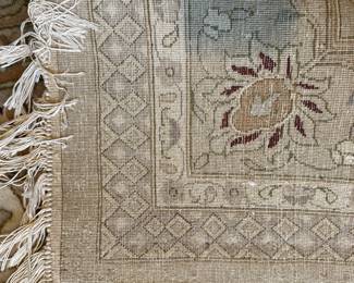 C48 - $4,000. Area Rug from Fargo Hanna. (Originally purchased for $13,000!)  At least 200 knots per inch. Measures 9' x 12.5'. It does have some sun fading and pilling in one area. Super high quality - Come and make an offer!