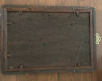 C30 - $450 PAIR of Coordinating Reverse Paintings. Each measures 19.75" x 27.5" framed. Beautiful condition!