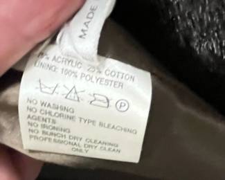 C63 - $250. Tyber by St. John. Made in France. Size Small. FAUX Fur Jacket. Excellent Condition - like new!