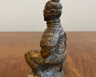 C62 - $50. Soapstone Warrior. Measures 5.5" tall. No issues noted. 