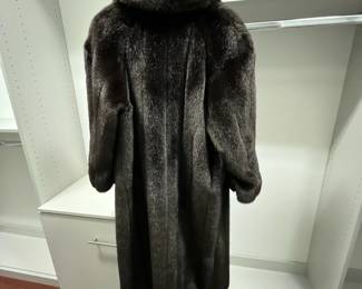 C63 - $250. Tyber by St. John. Made in France. Size Small. FAUX Fur Jacket. Excellent Condition - like new!