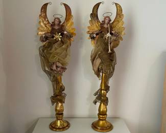 C115 - $40 PAIR of Angels. Measures 8" wide x 28" tall. 