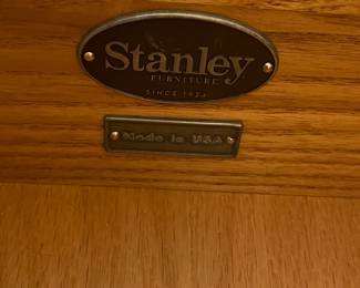 C14 - $150. PAIR of Stanley Nightstands. Measures 24" wide x 18" deep x 31" tall. All drawers slide - they look brand new!