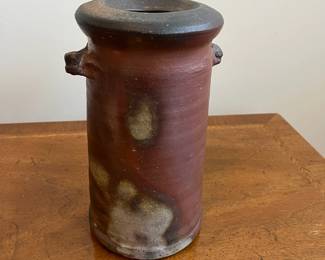 C82 - $50. Vintage Bizen Pottery. Measures 9.5" tall. 