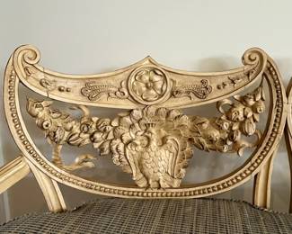 C22 - $750. Antique Bench from hotel in Downtown Detroit - early 1900s. Has been reupholstered. Measures 52" wide x 28" deep x 37" tall. Floor to seat is 22.5". Back middle leg has been repaired. Lightweight to move but very sturdy. Great Statement Piece! 