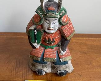 C91 - $65. Japanese Clay Emperor. Measures 7.5" wide x 11" tall. 